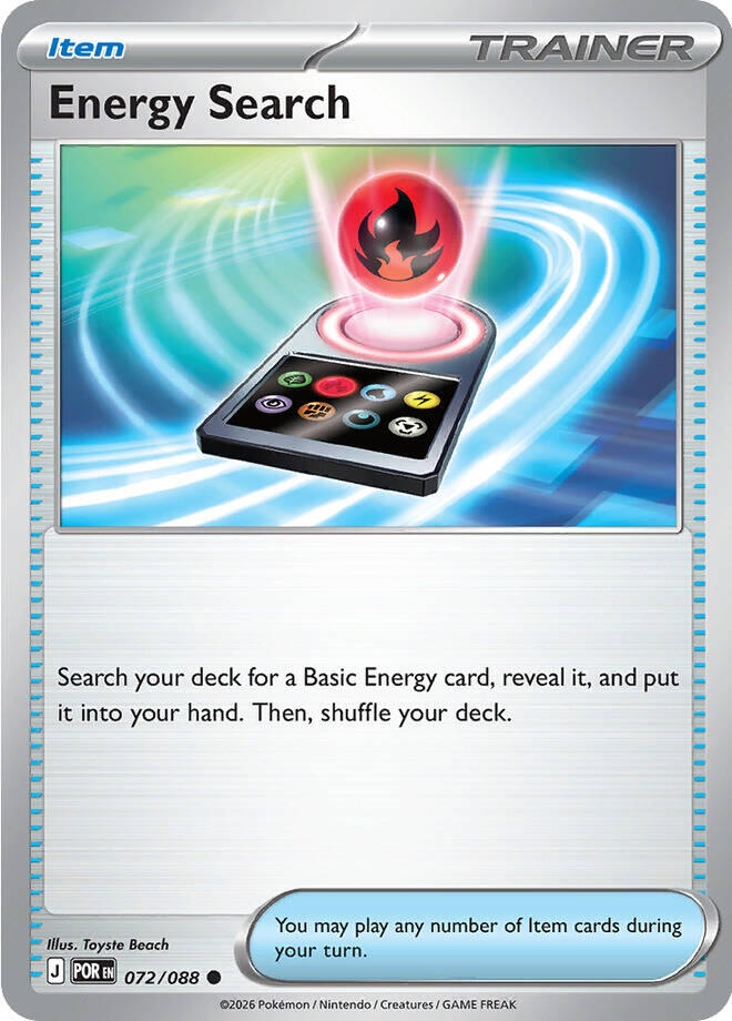 Energy Search (072/088) (Reverse Holofoil) (ME03: Perfect Order)