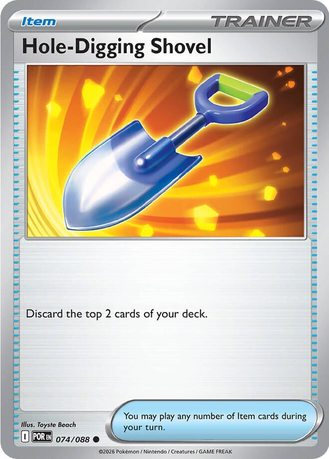Hole-Digging Shovel (074/088) (Reverse Holofoil) (ME03: Perfect Order)