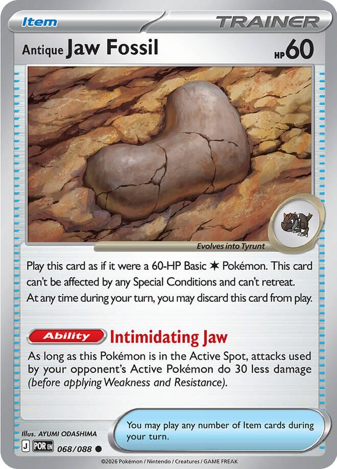 Antique Jaw Fossil (068/088) (Reverse Holofoil) (ME03: Perfect Order)