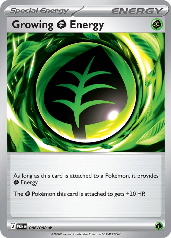 Growing Grass Energy (086/088) (Reverse Holofoil) (ME03: Perfect Order)